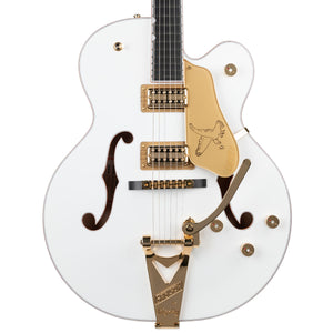 GRETSCH G6136TG PLAYERS EDITION WHITE FALCON WITH STRING-THRU BIGSBY AND GOLD HARDWARE