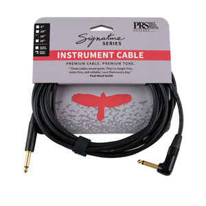 PRS GUITARS SIGNATURE INSTRUMENT CABLE 18’ STRAIGHT TO ANGLE