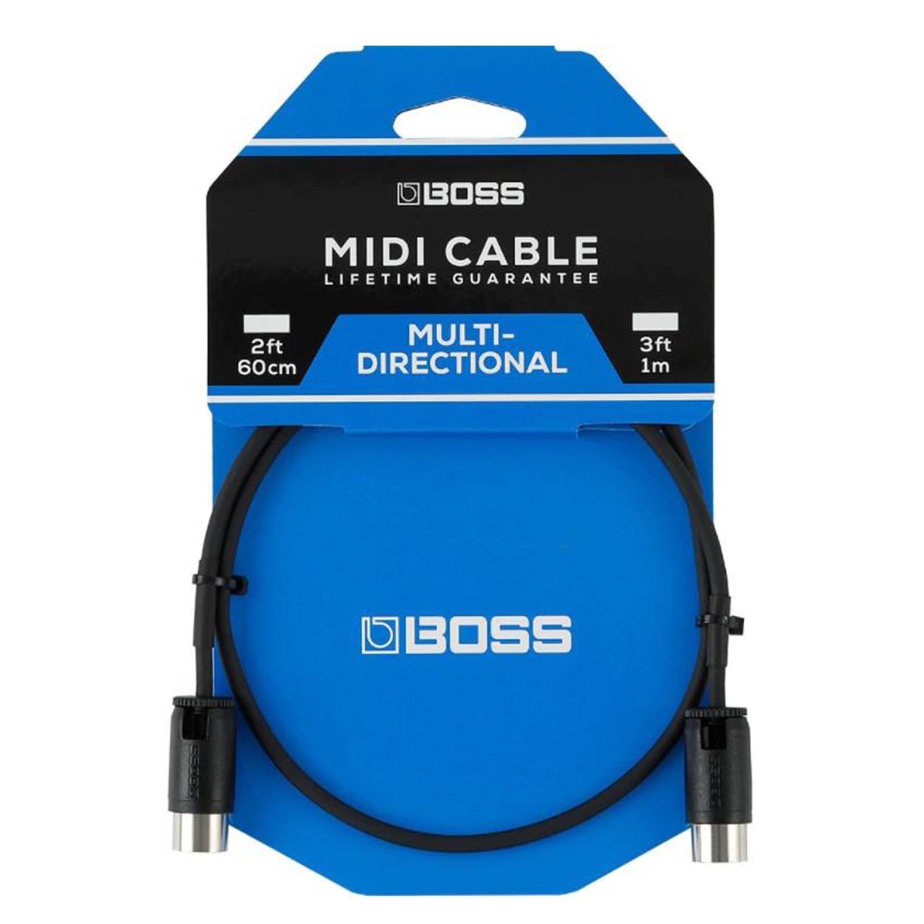 BOSS BMIDI-PB3 3' MULTI DIRECTIONAL MIDI CABLE