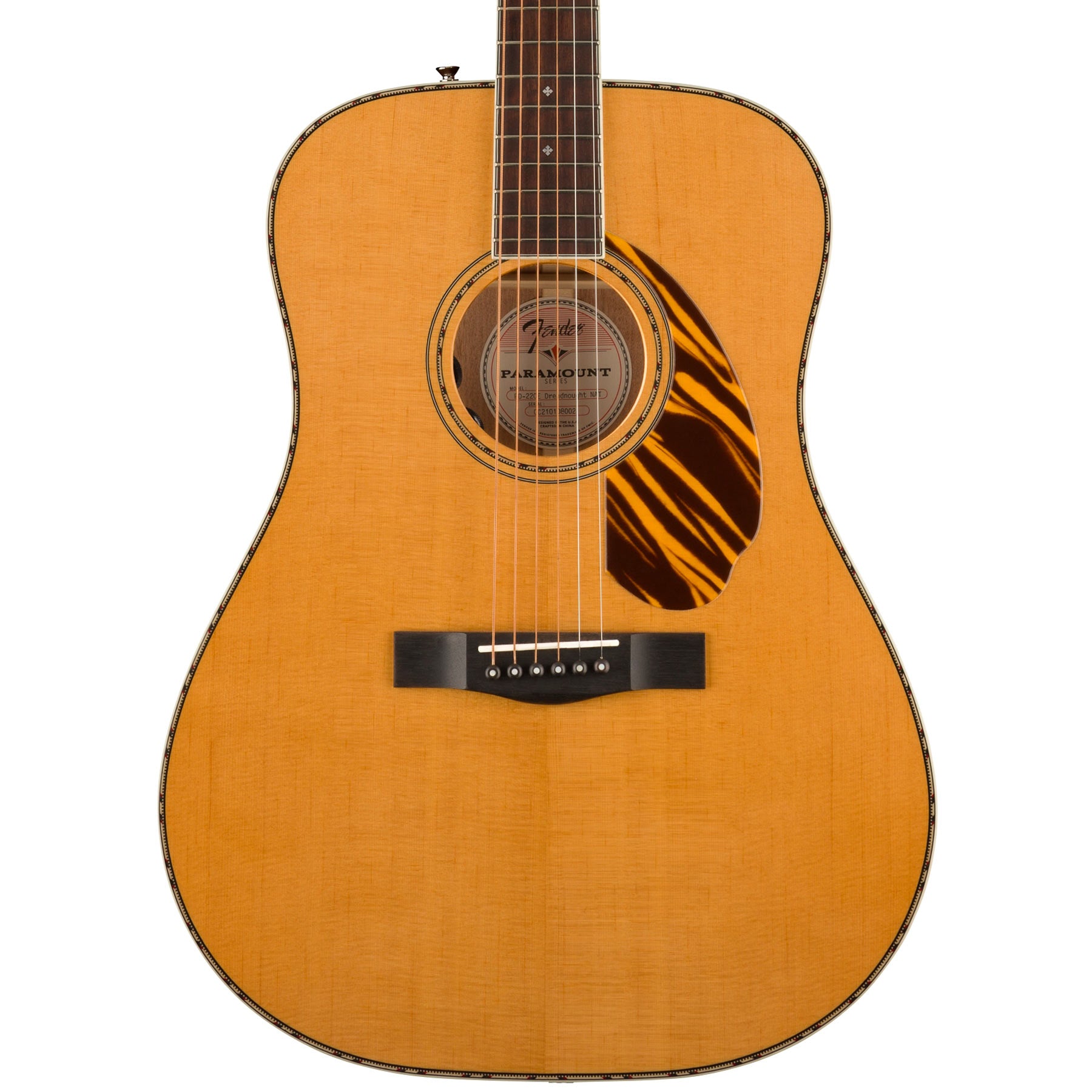 FENDER PD-220E DREADNOUGHT - NATURAL WITH CASE