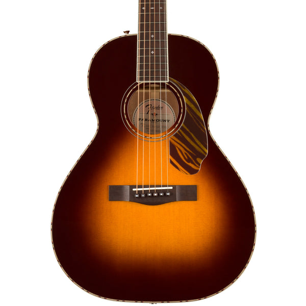 FENDER PS-220E PARLOR - 3-COLOUR VINTAGE SUNBURST WITH CASE