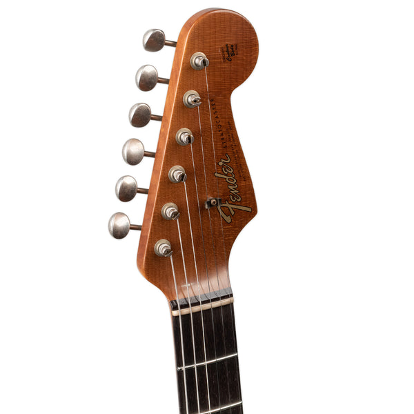 USED FENDER CUSTOM SHOP 2022 LIMITED EDITION '64 STRATOCASTER RELIC - AGED CANDY APPLE RED