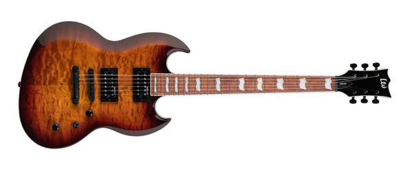 LTD VIPER-256 QM - DARK BROWN SUNBURST