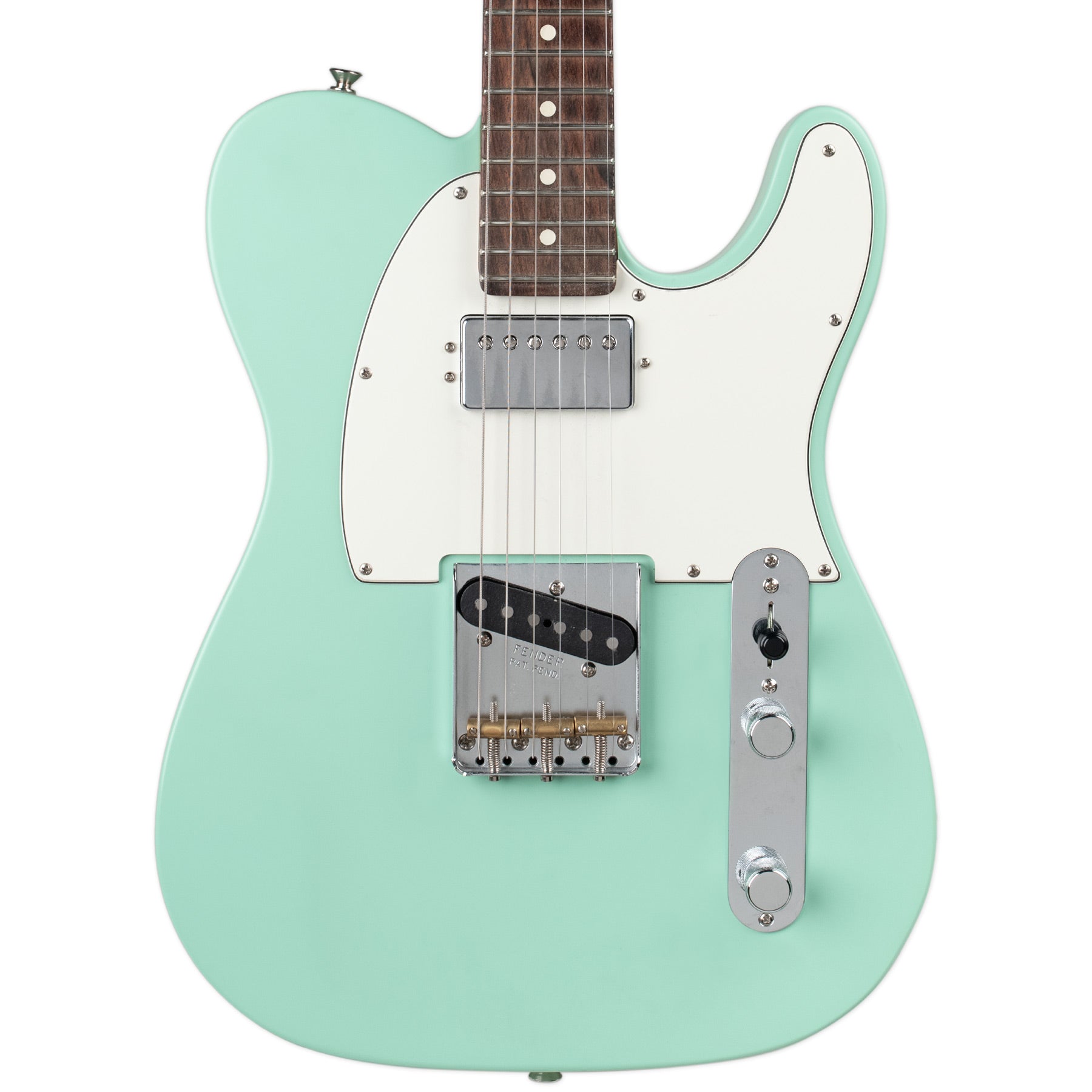 USED FENDER AMERICAN PERFORMER TELECASTER HS - SATIN SURF GREEN WITH BAG