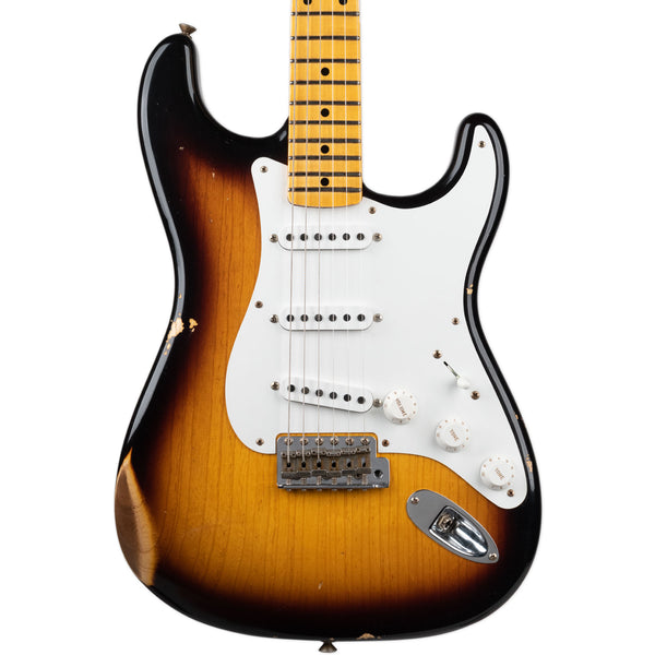 FENDER CUSTOM SHOP LIMITED 1955 STRATOCASTER RELIC - 2 TONE SUNBURST