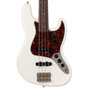 USED SQUIER 2013 CLASSIC VIBE 60S JAZZ BASS - OLYMPIC WHITE WITH BAG