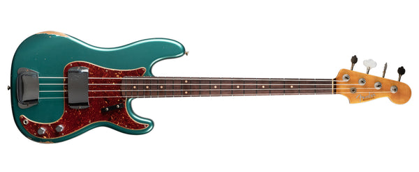FENDER CUSTOM SHOP LIMITED EDITION 1961 PRECISION BASS RELIC - AGED SHERWOOD GREEN METALLIC