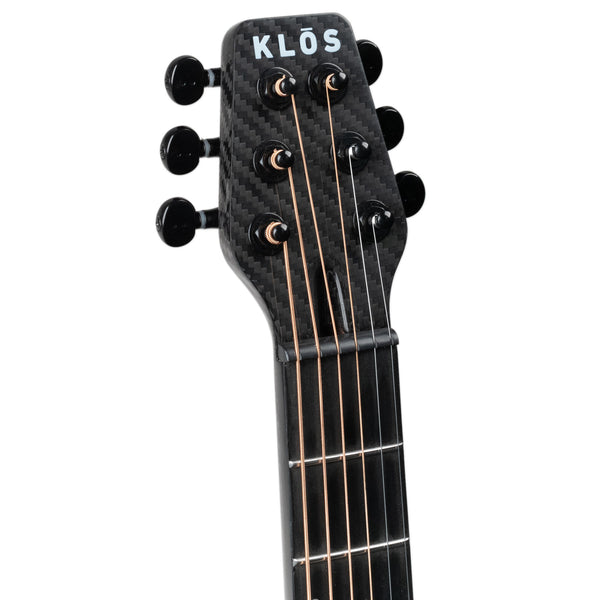 USED KLOS FULL CARBON TRAVEL GUITAR WITH BAG