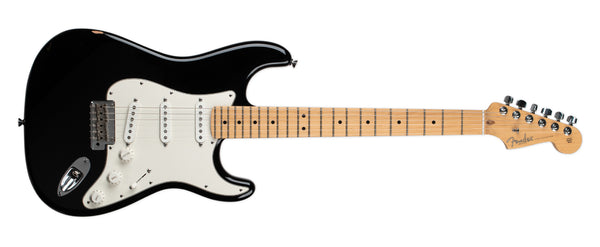 USED FENDER AMERICAN STANDARD STRATOCASTER WITH BARE KNUCKLE '63 VENEER BOARD PICKUPS - BLACK  WITH CASE