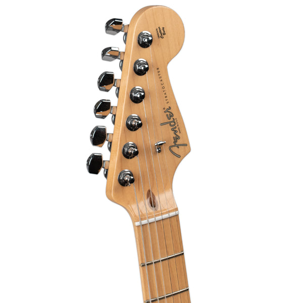 USED FENDER AMERICAN STANDARD STRATOCASTER WITH BARE KNUCKLE '63 VENEER BOARD PICKUPS - BLACK  WITH CASE