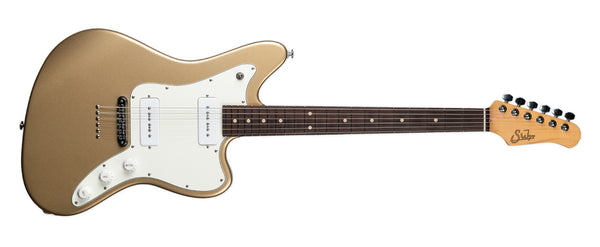 USED SUHR CLASSIC JM PRO WITH S90 PICKUPS - GOLD WITH BAG