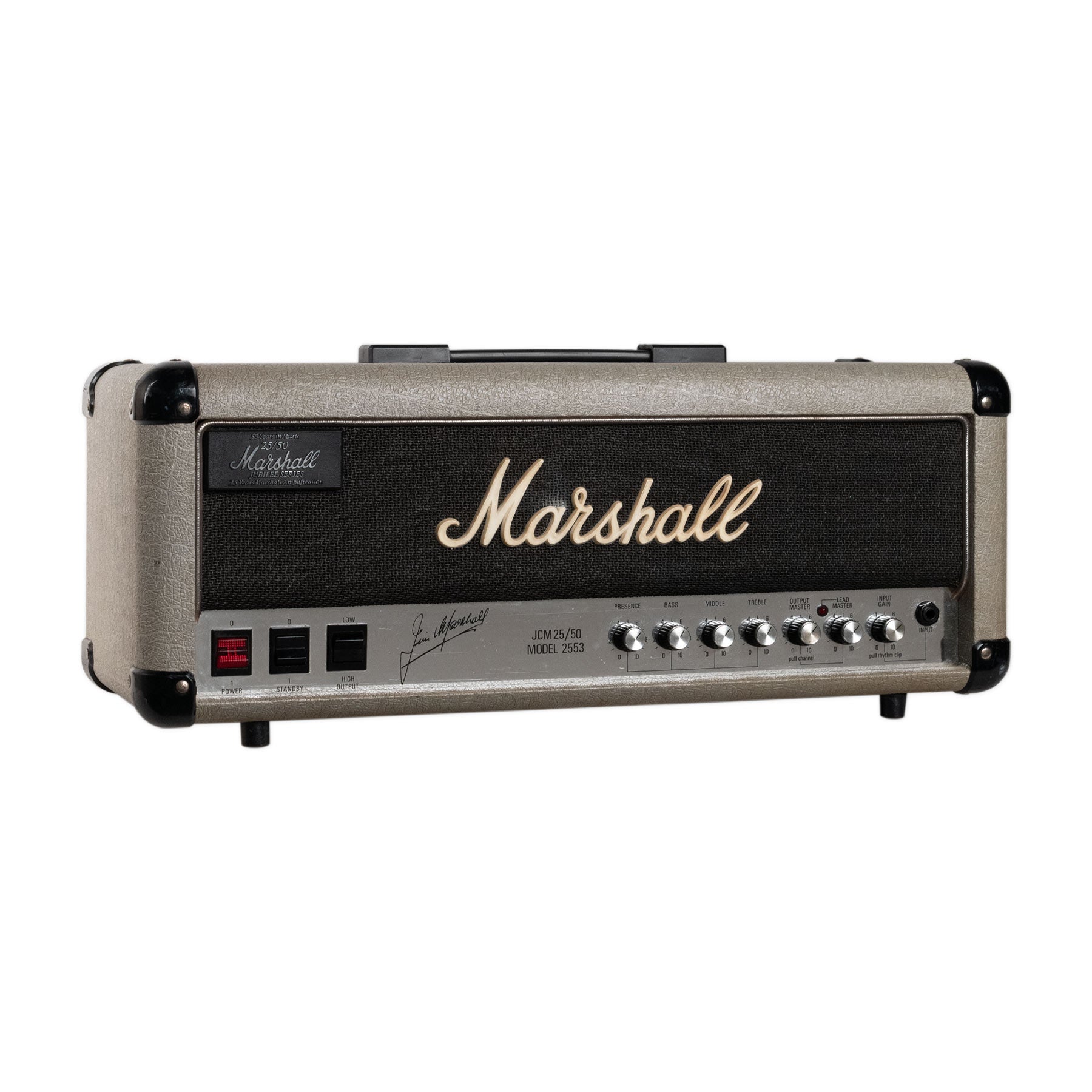 VINTAGE MARSHALL 1987 SILVER JUBILEE 2553 SHORT BOX HEAD