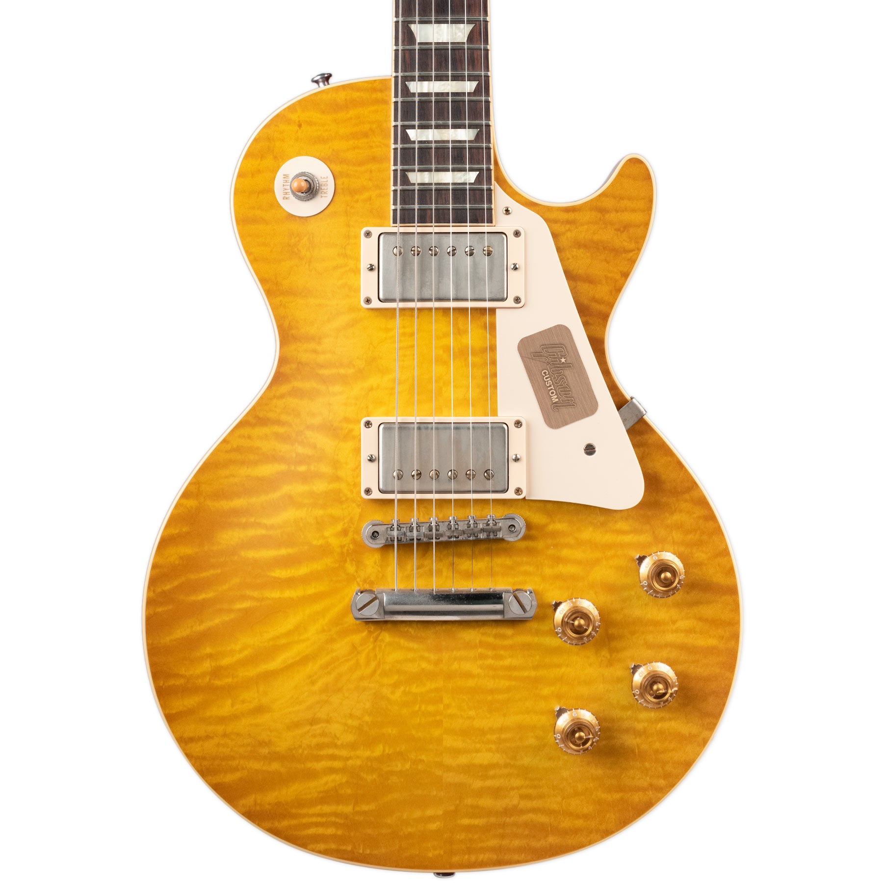 USED GIBSON CUSTOM SHOP R9 '59 LES PAUL STANDARD REISSUE - LEMONBURST WITH CASE AND COA