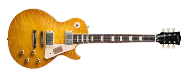 USED GIBSON CUSTOM SHOP R9 '59 LES PAUL STANDARD REISSUE - LEMONBURST WITH CASE AND COA