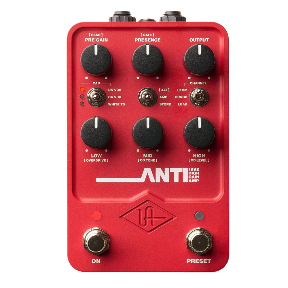 UNIVERSAL AUDIO UAFX ANTI 1992 HIGH GAIN AMP PEDAL