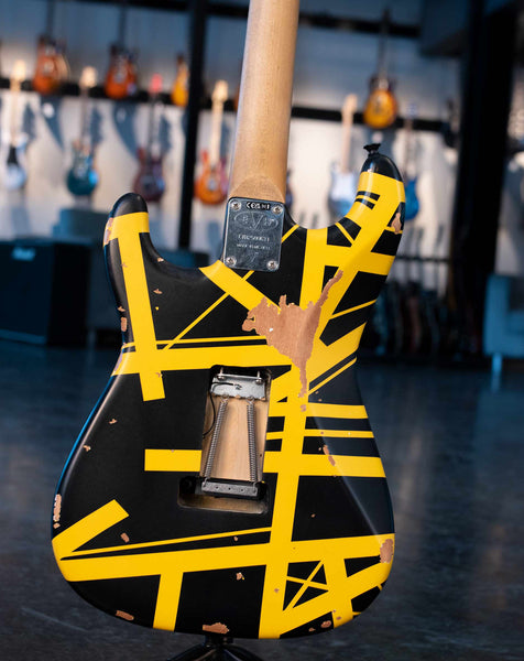 EVH  LIMITED EDITION STRIPED SERIES FRANKENSTEIN™ FRANKIE AGED BLACK AND YELLOW