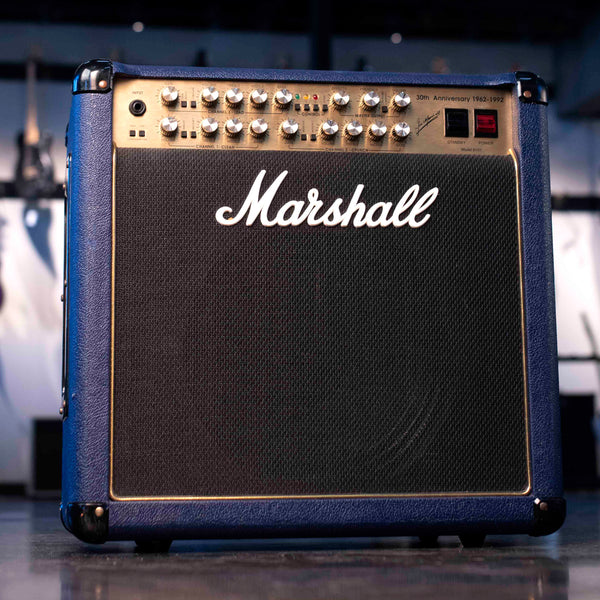 VINTAGE MARSHALL 6101 30TH ANNIVERSARY SERIES 3-CHANNEL 100-WATT 112 COMBO BLUE W/FOOTSWITCH