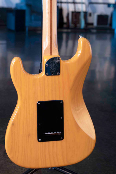 USED FENDER AMERICAN DELUXE ASH STRATOCASTER -  BUTTERSCOTCH BLONDE WITH CASE