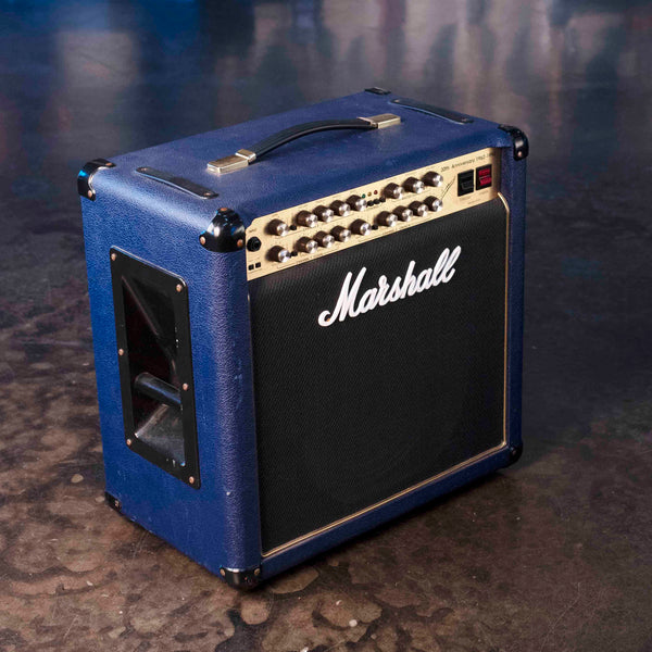 VINTAGE MARSHALL 6101 30TH ANNIVERSARY SERIES 3-CHANNEL 100-WATT 112 COMBO BLUE W/FOOTSWITCH