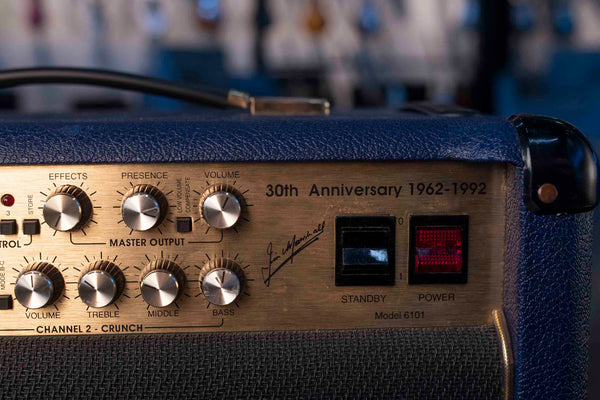 VINTAGE MARSHALL 6101 30TH ANNIVERSARY SERIES 3-CHANNEL 100-WATT 112 COMBO BLUE W/FOOTSWITCH