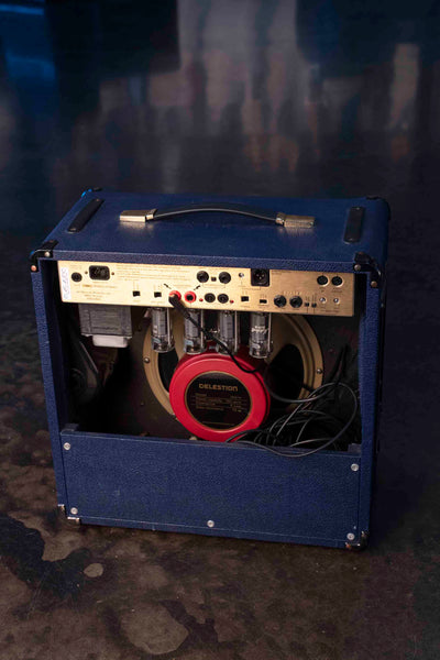 VINTAGE MARSHALL 6101 30TH ANNIVERSARY SERIES 3-CHANNEL 100-WATT 112 COMBO BLUE W/FOOTSWITCH