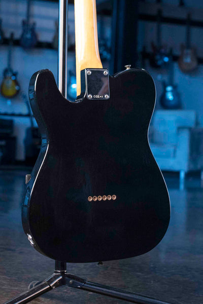 FENDER DEALER EXCLUSIVE VINTERA ROAD WORN '60S DOUBLE ESQUIRE - BLACK WITH CASE