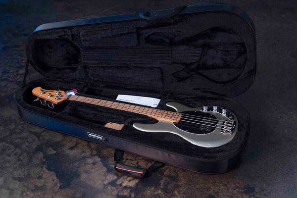 ERNIE BALL MUSIC MAN STINGRAY SHORT-SCALE BASS - GHOSTWOOD WITH CASE