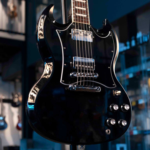 USED GIBSON SG STANDARD - EBONY WITH CASE AND BKP PICKUPS