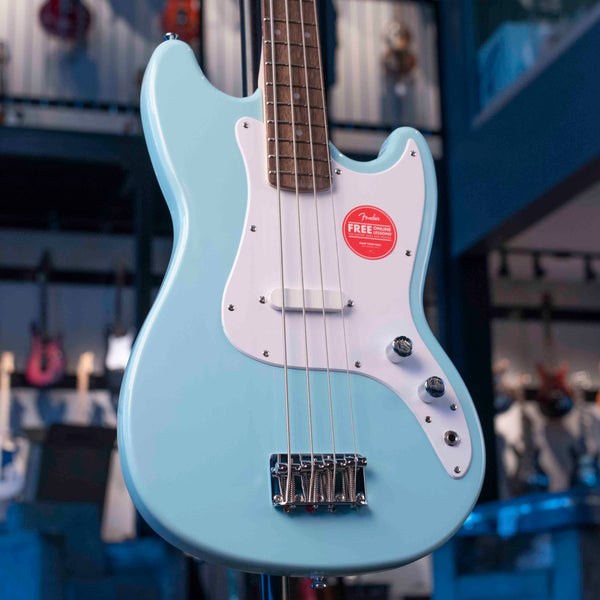 SQUIER SONIC BRONCO BASS - DAPHNE BLUE