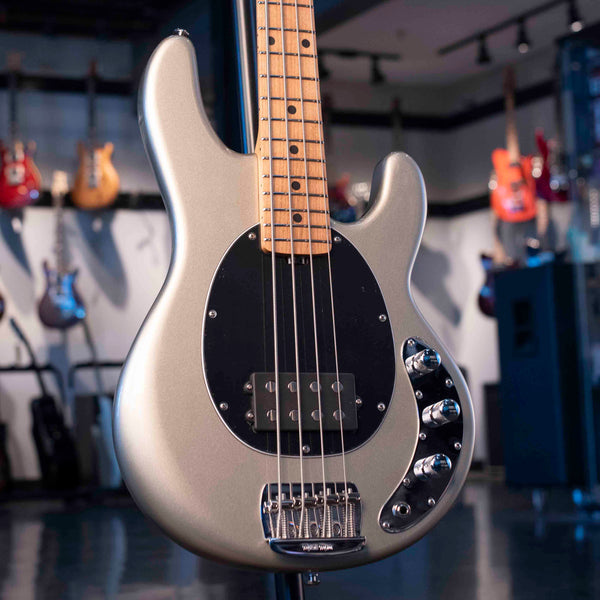 ERNIE BALL MUSIC MAN STINGRAY SHORT-SCALE BASS - GHOSTWOOD WITH CASE