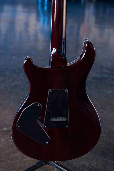 USED PRS SE CUSTOM 24 SEMI-HOLLOW PIEZO ORANGE TIGER BURST - W/GIGBAG