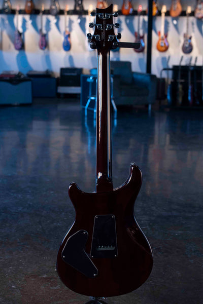 USED PRS SE CUSTOM 24 SEMI-HOLLOW PIEZO ORANGE TIGER BURST - W/GIGBAG