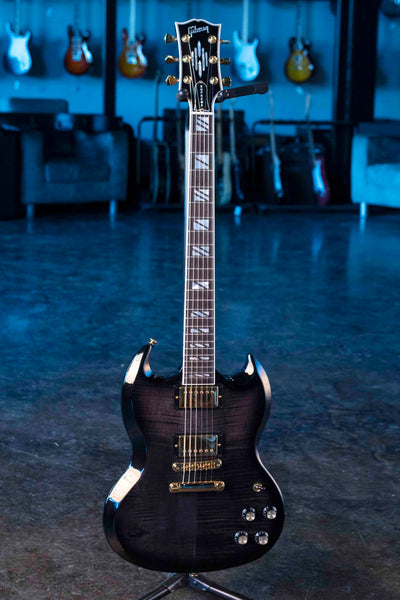 USED GIBSON SG SUPREME - TRANS EBONY BURST