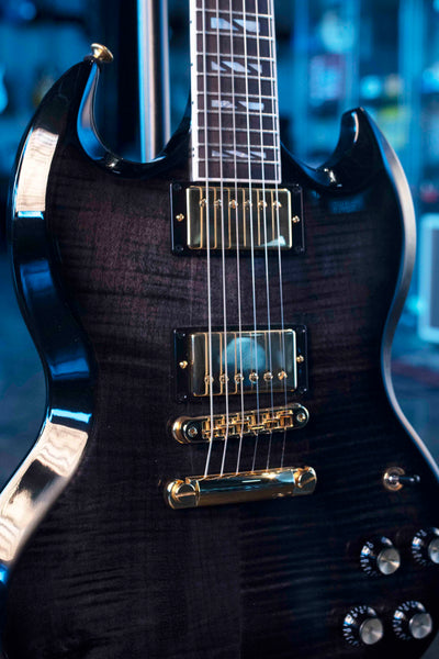 USED GIBSON SG SUPREME - TRANS EBONY BURST