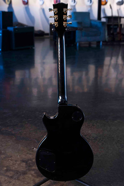 USED GIBSON LES PAUL STANDARD EBONY 2009 WITH BIGSBY, VIBRAMATE AND CASE