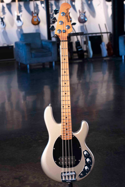 ERNIE BALL MUSIC MAN STINGRAY SHORT-SCALE BASS - GHOSTWOOD WITH CASE