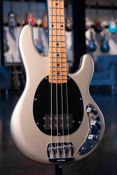 ERNIE BALL MUSIC MAN STINGRAY SHORT-SCALE BASS - GHOSTWOOD WITH CASE