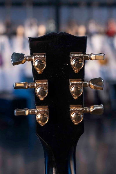 USED GIBSON LES PAUL STANDARD EBONY 2009 WITH BIGSBY, VIBRAMATE AND CASE