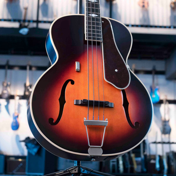 USED EPIPHONE MASTERBILT CENTURY DE LUXE BASS (VINTAGE SUNBURST) W/CASE