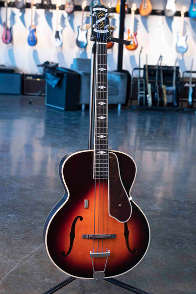 USED EPIPHONE MASTERBILT CENTURY DE LUXE BASS (VINTAGE SUNBURST) W/CASE