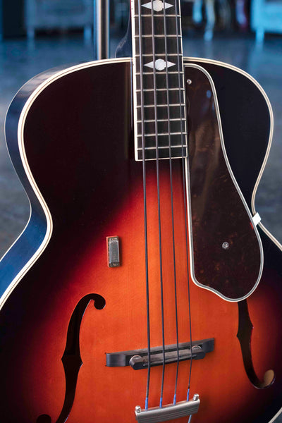 USED EPIPHONE MASTERBILT CENTURY DE LUXE BASS (VINTAGE SUNBURST) W/CASE