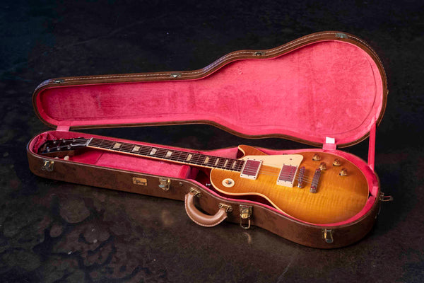 USED GIBSON CUSTOM LES PAUL STANDARD '58 REISSUE - LEMONBURST WITH CASE