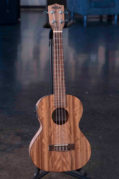 USED KALA KA-PWTE - PACIFIC WALNUT TENOR UKULELE, WITH EQ & BAG
