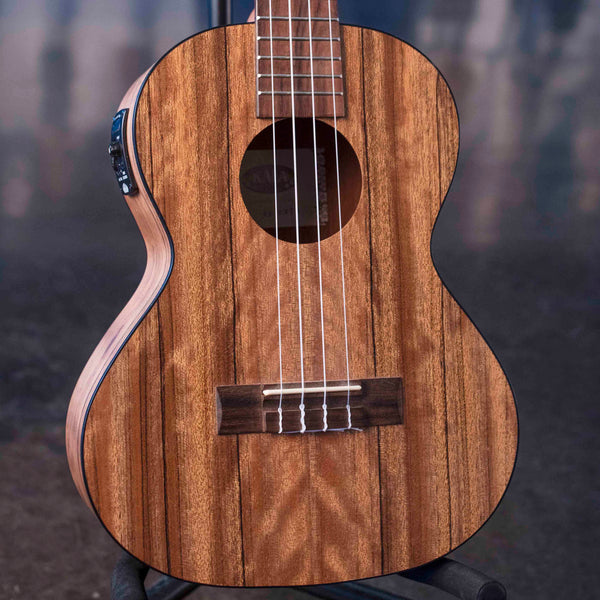 USED KALA KA-PWTE - PACIFIC WALNUT TENOR UKULELE, WITH EQ & BAG