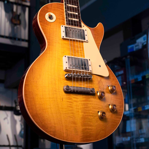 USED GIBSON CUSTOM LES PAUL STANDARD '58 REISSUE - LEMONBURST WITH CASE