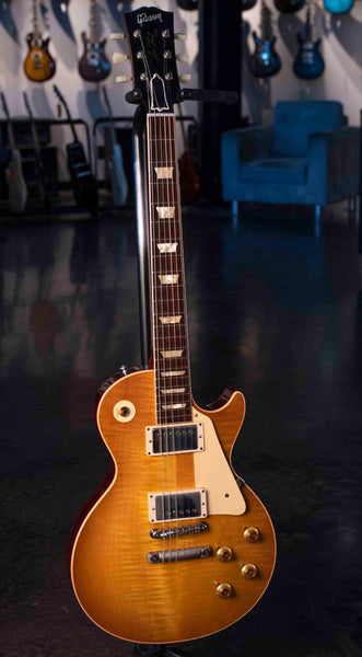 USED GIBSON CUSTOM LES PAUL STANDARD '58 REISSUE - LEMONBURST WITH CASE