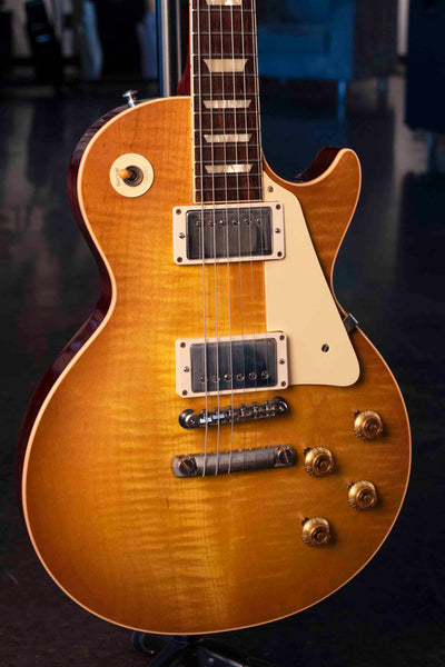 USED GIBSON CUSTOM LES PAUL STANDARD '58 REISSUE - LEMONBURST WITH CASE