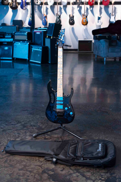 IBANEZ JEM77PBFP STEVE VAI SIGNATURE PREMIUM - BLUE FLORAL PATTERN