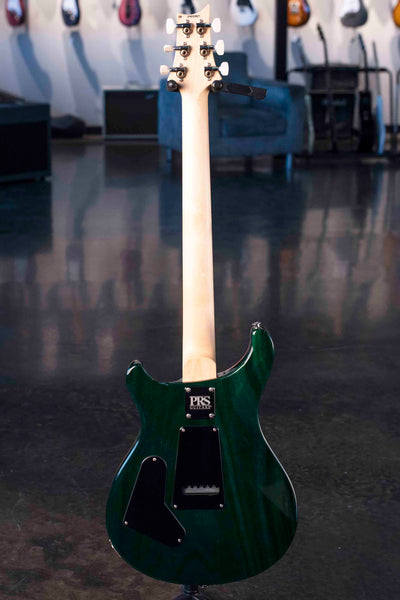 USED PRS CE 24 - CUSTOM COLOUR TRANS BLUE GREEN BURST WITH HAND SELECTED TOP