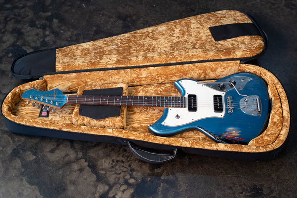 USED NOVO GUITARS SERUS J - LAKE PLACID BLUE OVER '64 3 TONE BURST LIMITED EDITION